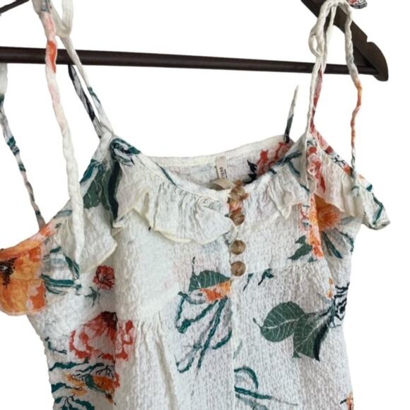 Urban Outfitters Off-White Floral Halter Top - Small - Picture 2 of 5